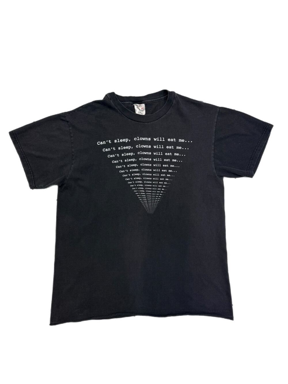 Vintage Can’t Sleep Clowns Will Eat Me Graphic  Black Tee